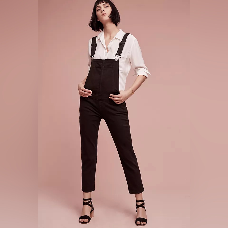 Paige Black Women's Jeans Overalls